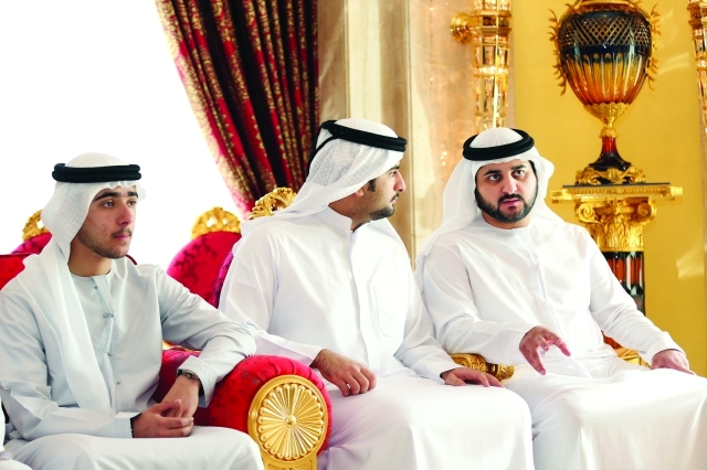 "مكتوم بن محمد ومحمد وزايد بن مكتوم"
