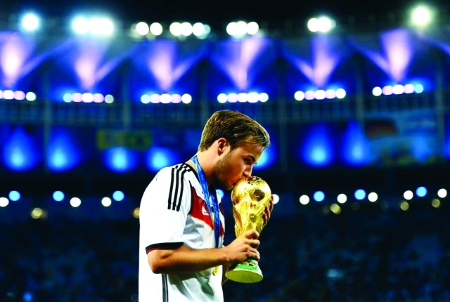 "غوتزة نجم المنتخب الألماني \t أرشيفية"
