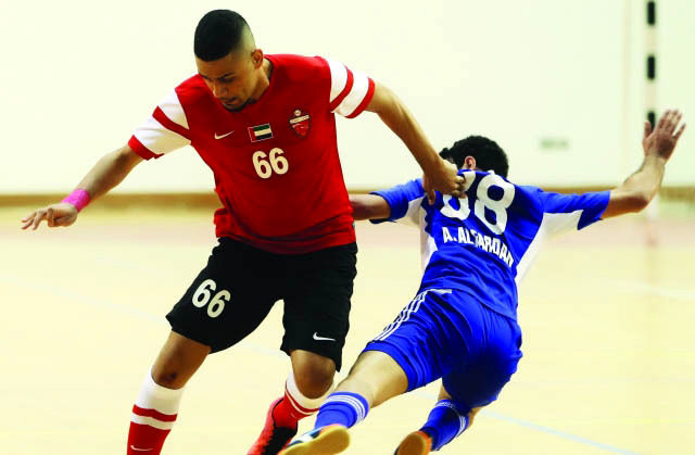 "من لقاء الأهلي والنصر ضمن مباريات دوري الصالات"