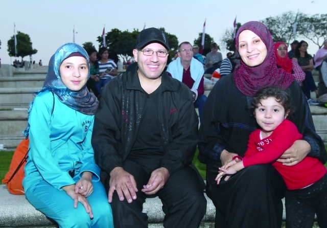 "عبد الله السوسي وأسرته خلال الاحتفال - البيان"