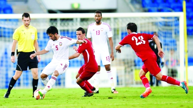 "عامر عبد الرحمن خلال مباراة الأردن الودية الأخيرة - البيان"
