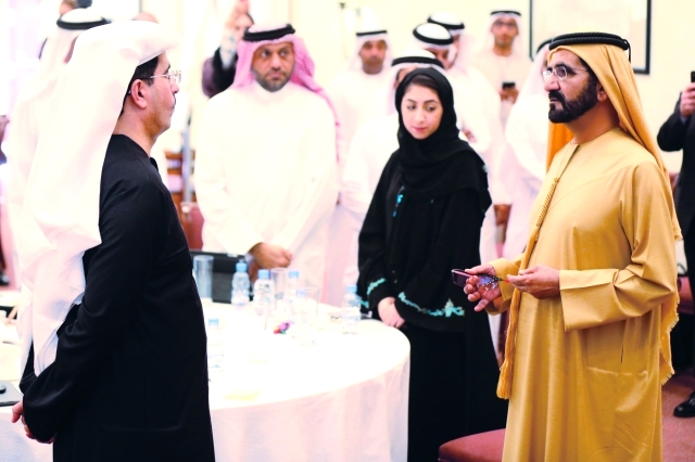 "نائب رئيس الدولة محاوراً سعيد الطاير"