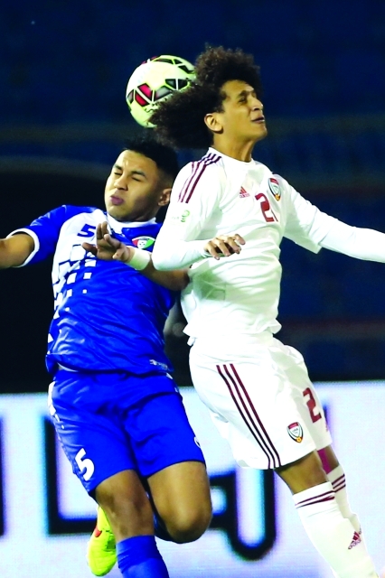 "مباراة الإمارات والكويت في دورة كاس الخليج العربى 22 16 اكتوبر 2014 - تصوير خالد نوفل"
