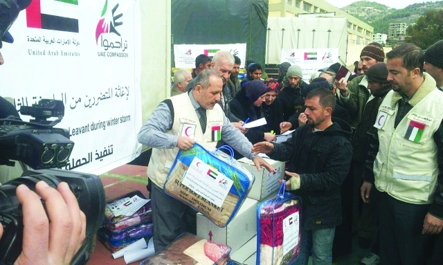 "من توزيع المساعدات في لبنان"