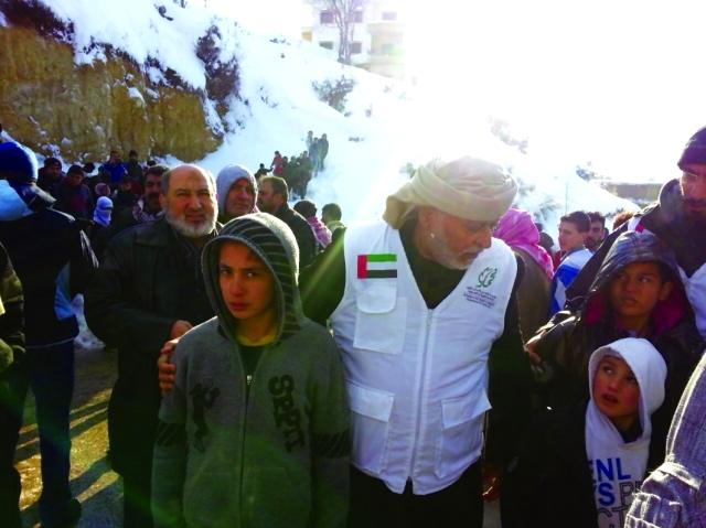 "ابراهيم بوملحة يشرف على تقديم المساعدات في لبنانالبيان"