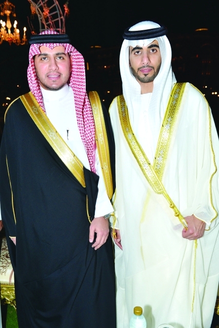 "العريس محمد وفيصل بن عبد الله آل سعود"