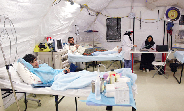 "خدمات متميزة في المستشفى الميداني بالمفرق"