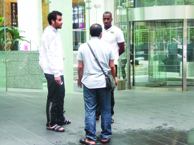 "لاعبو المنتخب السعودي في جولتهم الترفيهية"