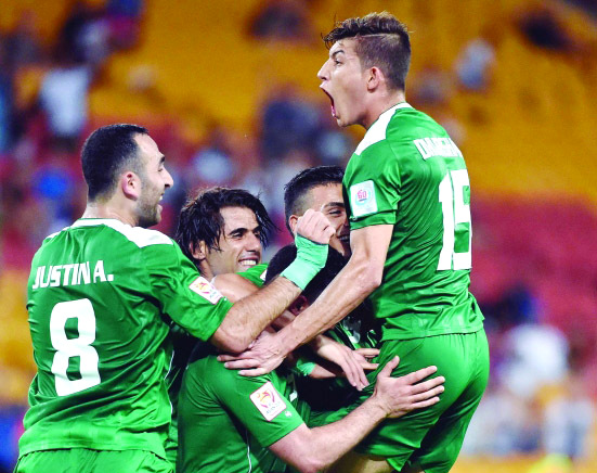 "آمال التأهل تراود المنتخب العراقي اليوم - أ.ف.ب"