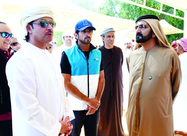 محمد بن راشد يشهد تتويج الفارسي بلقــــــب كأس الاتحاد للقدرة في الوثبة