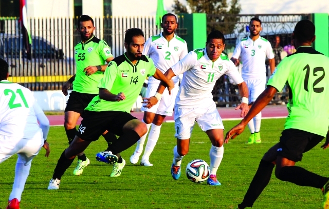 "Dibba Al Hissan Team Played with Al Arooba Team at Dibba Al Hissan Club,January 03, 2015, Photo by Mohammed Munawar"