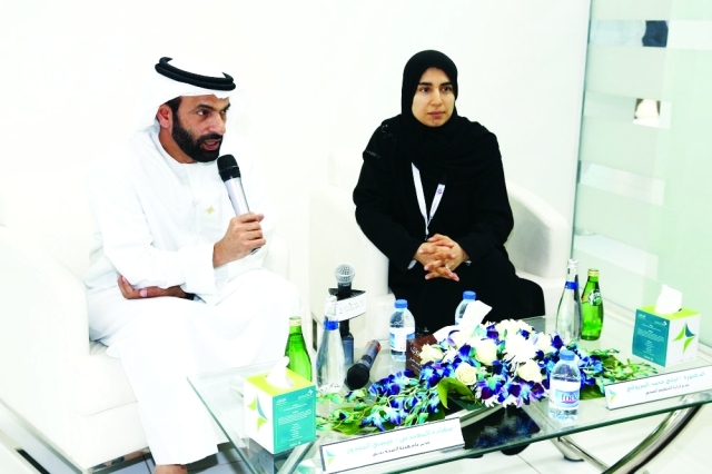 "الميدور وليلى المرزوقي في المؤتمر الصحافي\t\tـــ\t\tتصوير- عبد الحنان"