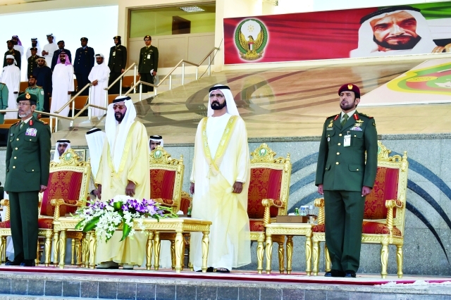 ".. وسموه وطحنون بن محمد والرميثي وبوعميم خلال السلام الوطني"