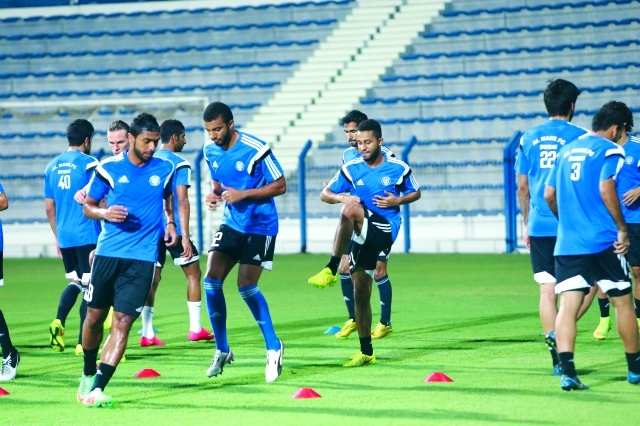 "من تحضيرات النصر للمباراة - البيان"