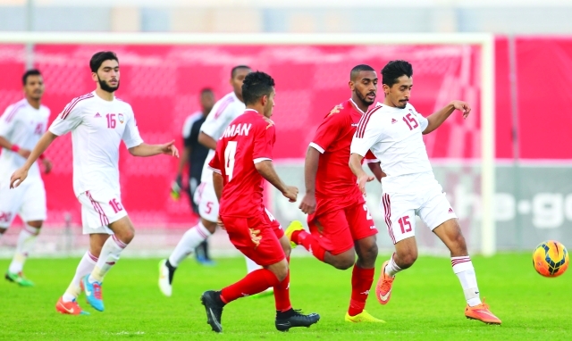 "من لقاء منتخبنا الأولمبي ونظيره العماني\tمن المصدر"