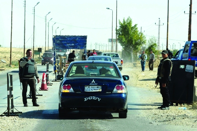 "نقطة تفتيش أمني في شمال سيناء أ.ف.ب"