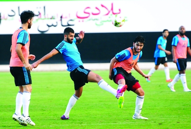 "من مران الوحدة استعداداً لاتحاد كلباء -البيان"