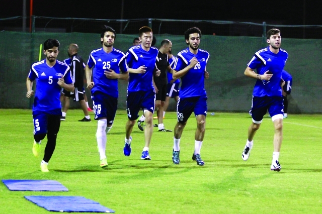 "من تدريبات بني ياس استعداداً للدور الثاني للدوري-البيان"