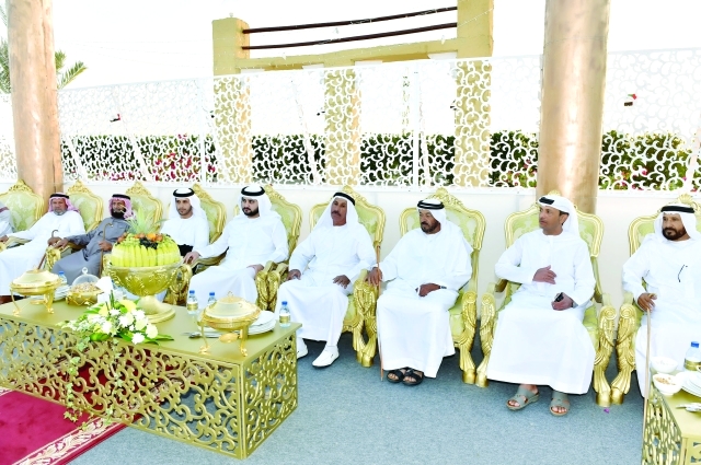 "نائب حاكم دبي يشارك في أفراح الأحبابي"
