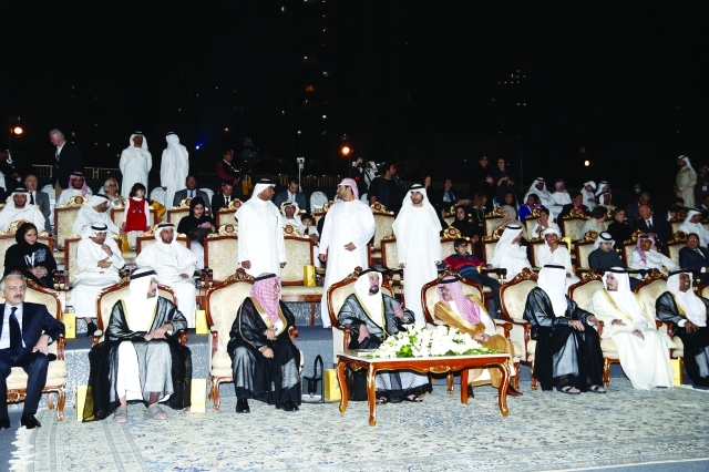 "حاكم الشارقة يفتتح مهرجان اضواء الشارقة في القصباء ــ تصوير عبد الحنّان مصطفى"