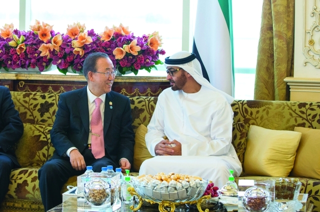 ".. وسموه والأمين العام للأمم المتحدة يبحثان تعزيز التعاون"