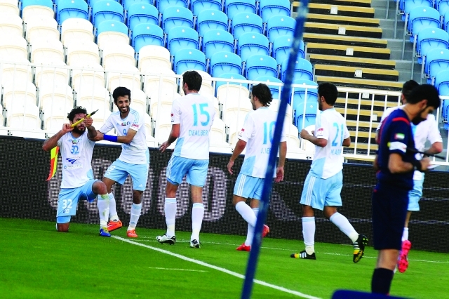 "فرحة سماوية بأحد أهداف الفريق - البيان"