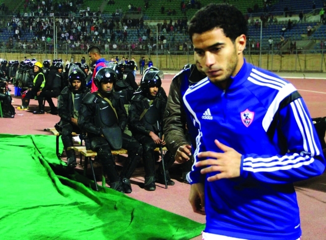 "عمر جابر في مباراة إنبي الأخيرة - البيان"