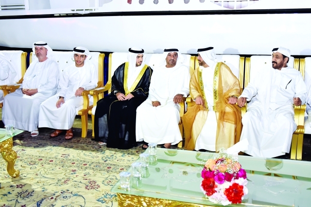 "أحمد بن سعيد خلال حضوره فعاليات حفل الزفاف"