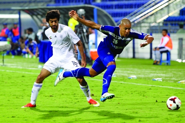 "جانب من مباراة النصر والبسيتين البحريني في «خليجي29» العام الماضي -البيان"