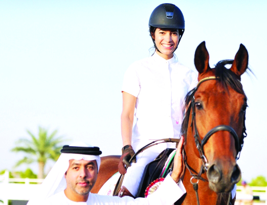 "فيصل العلي يتوج علياء حميد بن دري"