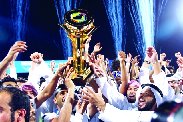 "النصر يتطلع إلى الحفاظ على اللقبتصوير: سالم خميس"