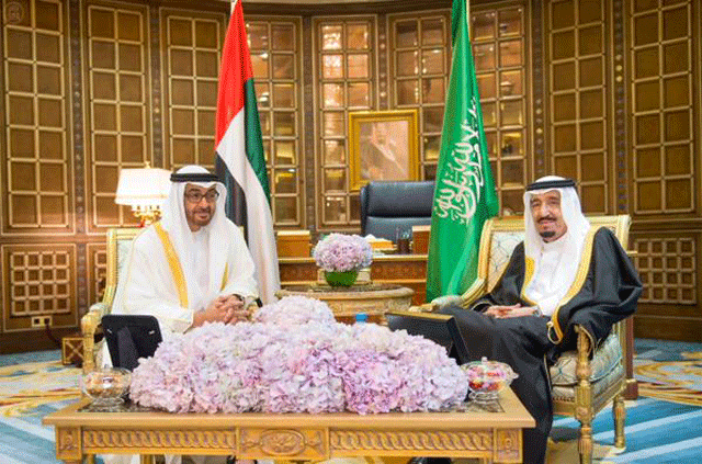 محمد بن زايد يصل الرياض