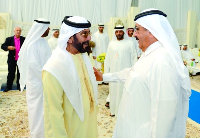 "حمدان بن راشد وطحنون بن محمد"