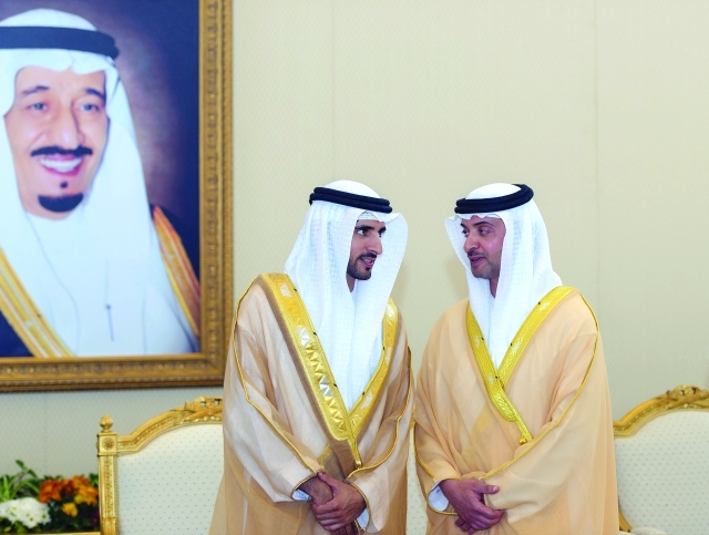 "حمدان بن محمد وهزاع بن زايد"