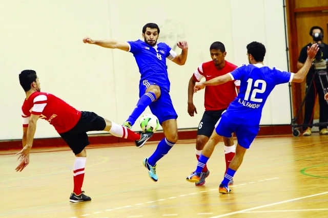 "جانب من مباريات النصر في دوري الصالات- البيان"