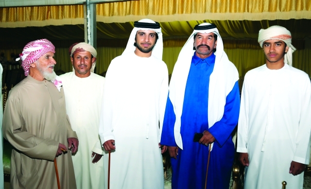 "علي غدير سعيد وغدير بن سعيد والعريس وحمد العويس وحارب الخاصوني"