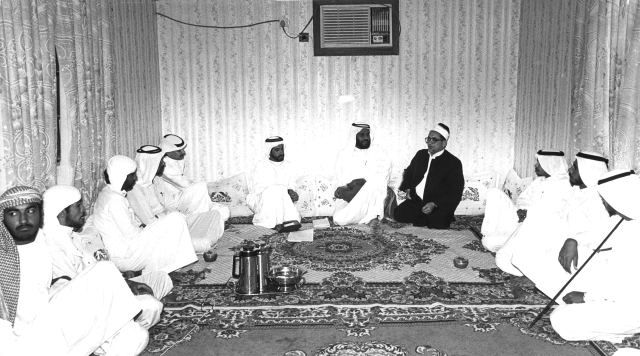 "في أحد مجالسه الدينية"