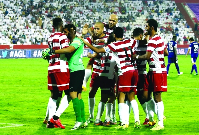 "سانغو يرفض الاحتفال بهدفه على العين تصوير- محمد منور"