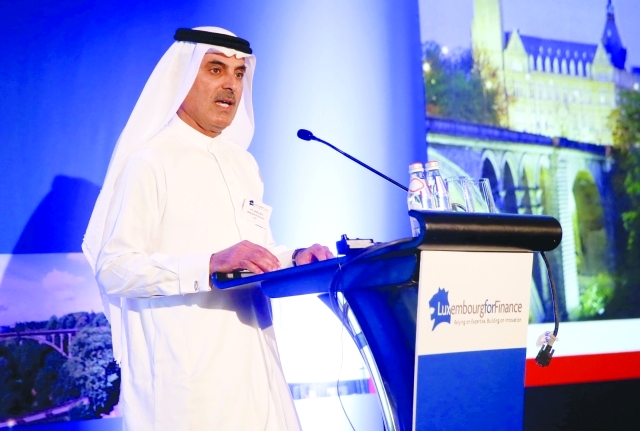 "الغرير  خلال إلقاء كلمته أمام ندوة دبي ولوكسمبورغ"