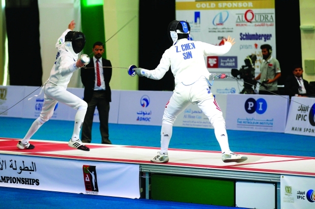 "من منافسات اليوم الثالث في البطولة - البيان"