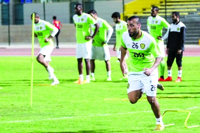 "الإمبراطور تابع تحضيراته للمباراة بمنتهى الجدية ( البيان)"