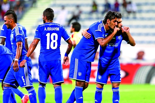 "فرحة نصراوية تكررت ثلاث مرات أمام المنامة البحريني - تصوير- ناصر بابو"