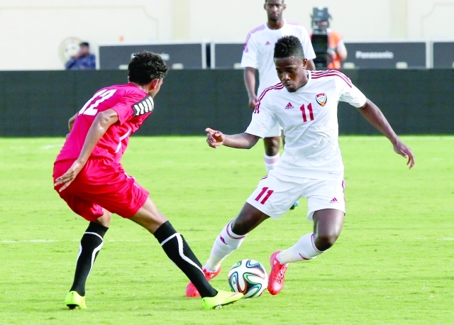 "من لقاء المنتخب الأولمبي مع نظيره اليمني- البيان"