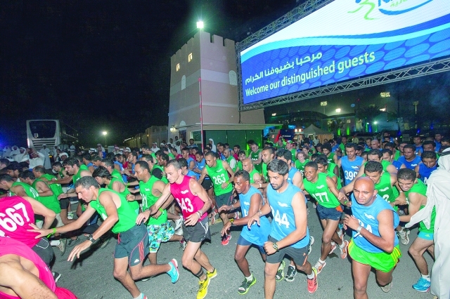"مشاركة كبيرة في سباق الجري بالنسخة الماضية - البيان"