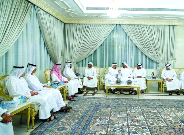 "وسموه خلال تقديم العزاء بحضور نهيان بن زايد"