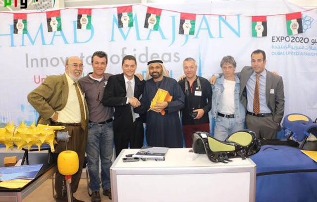المخترع الاماراتي أحمد مجان ينتزع 4 ميداليات بمعرض جنيف الدولي