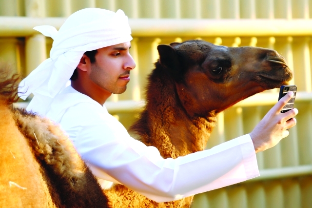 "سعيد السويدي يقضي معظم وقته في جمع تاريخ الأنساب - تصوير موهان"