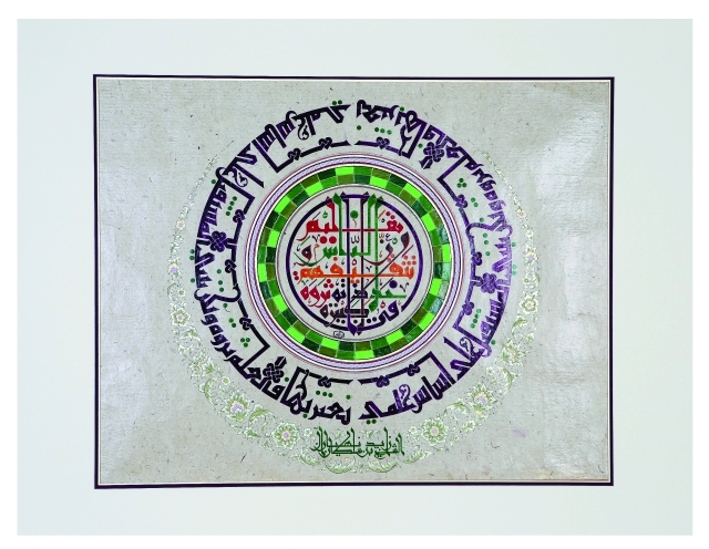 "من أعمال الفنان الإماراتي خالد الجلاف من المصدر"