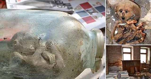 صور.. العثور على جثث أجنة داخل أوعية زجاجية