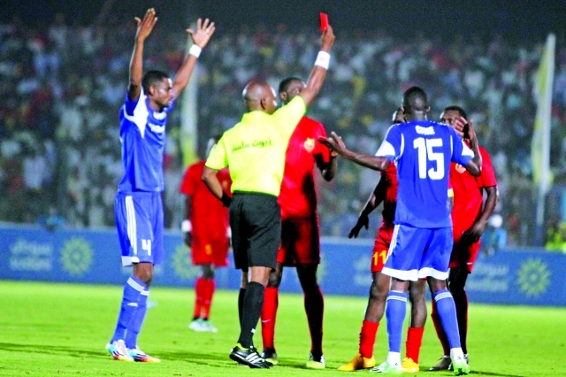 "■ حالةالطرد في ديربي الهلال والمريخ | البيان"
